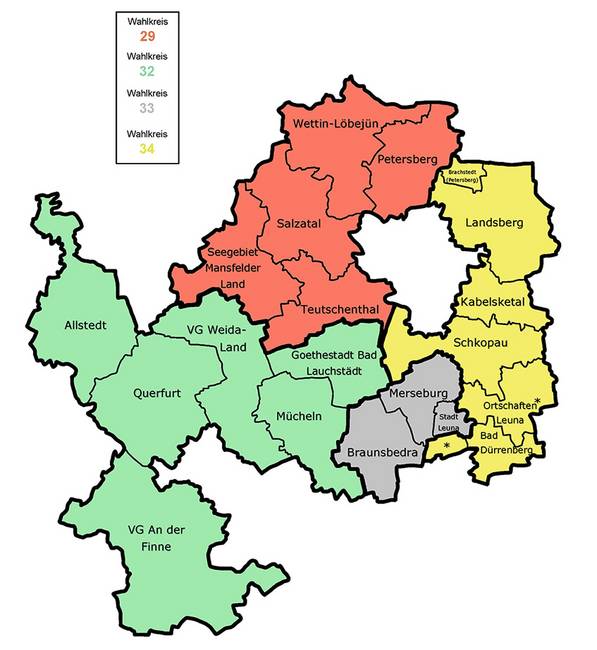Wahlkreise LT-Wahl 2021 Wahlkreise LT-Wahl 2021